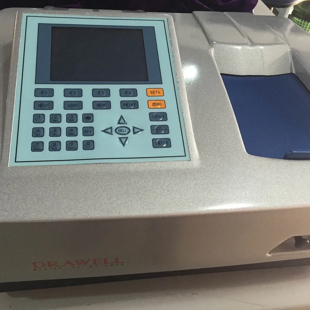 Drawell 190-1100nm Lab UV Visible Spectrophotometer Double Beam UV/VIS Spectrophotometer Price