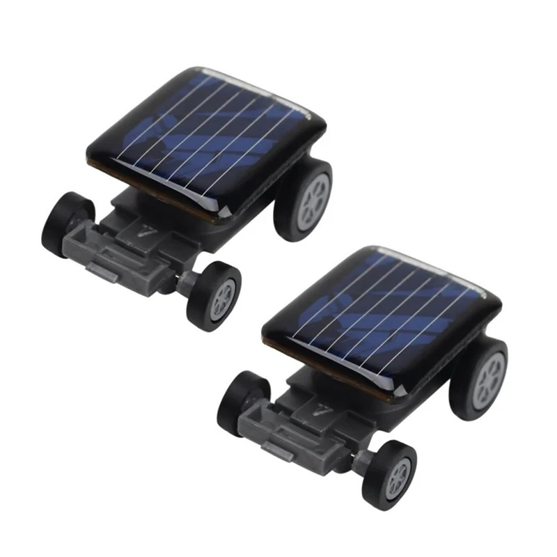 2X High Quality Smallest Mini Car Solar Power Toy Car Racer Educational Gadget Children Kid's Toys Hot Selling