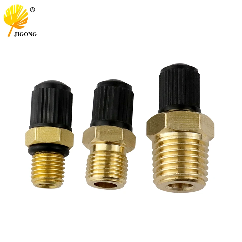 Brass Tire Valve Stems 1/8 NPT 1/4 NPT M8x1 High-Quality Air Valves for Car Motorcycle Bike Tires Caps Durable