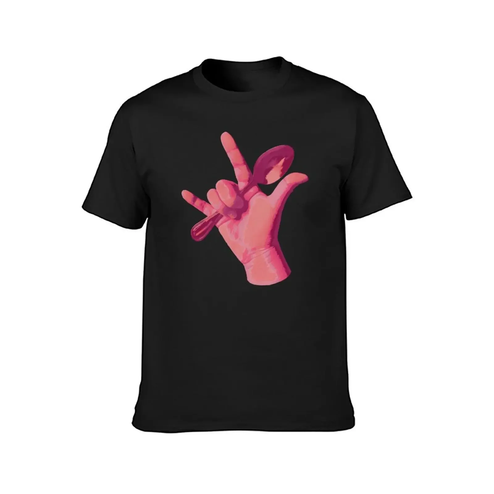 Digital Art Photography American Sign Language I Love You Spoon Spoonies Disability Awareness Chronic Illness Pride no t T-Shirt