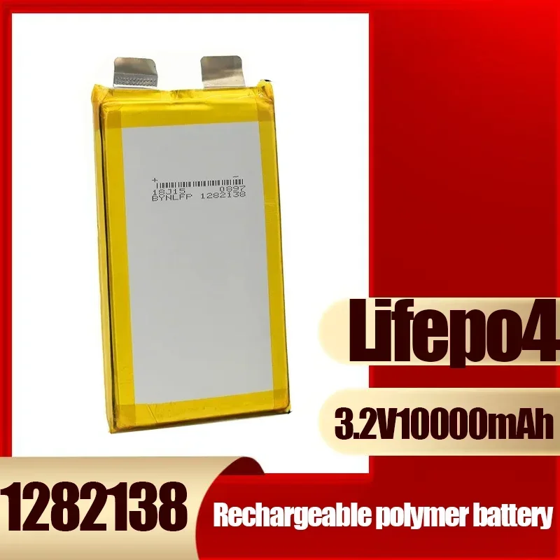 Lifepo4 Lithium Iron Phosphate Battery 1282138 3.2V 10000mAh High Quality Large Capacity Tablet GPS DVD Backup Battery