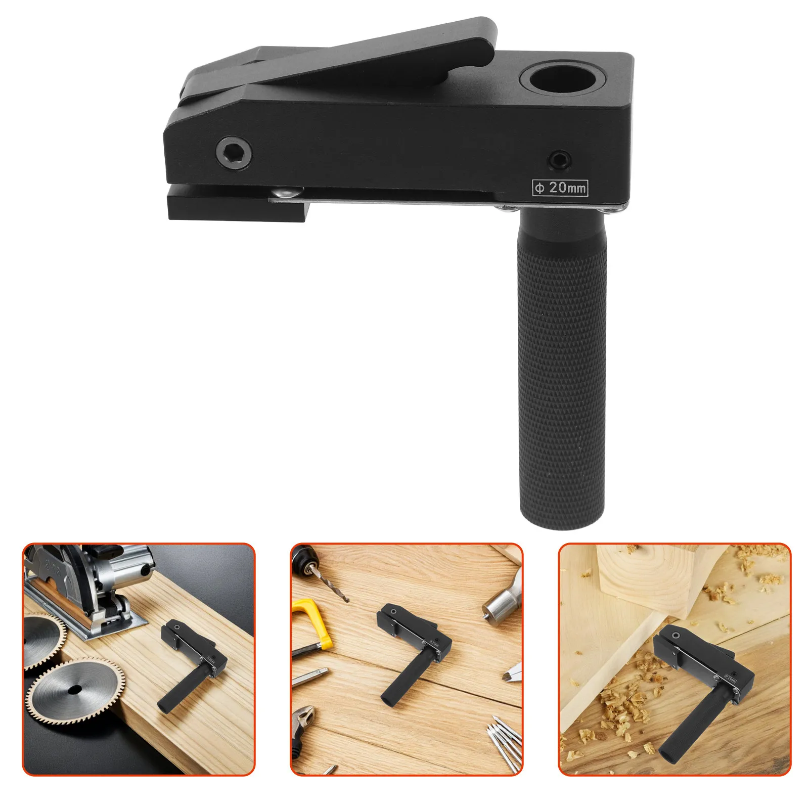 Woodworking Table Hole Clamp Small Portable Bench Vise Quick Positioning Clip for Desktop Carving Stabilizing Bracket Wood Board