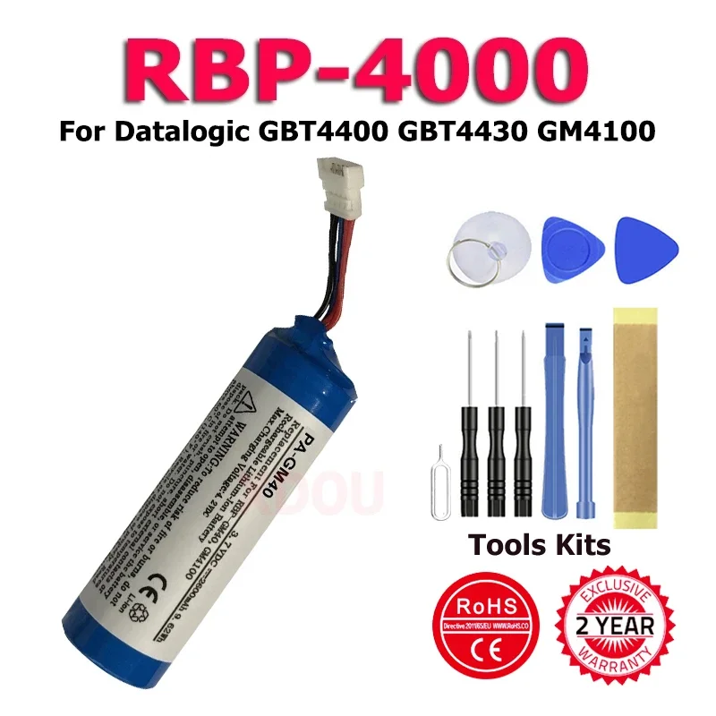 

New 2600mAh Battery RBP-4000 For Datalogic GBT4400, GBT4430, GM4130, GM4400, GM4430, For Gryphon GM4100, RBP-GM40