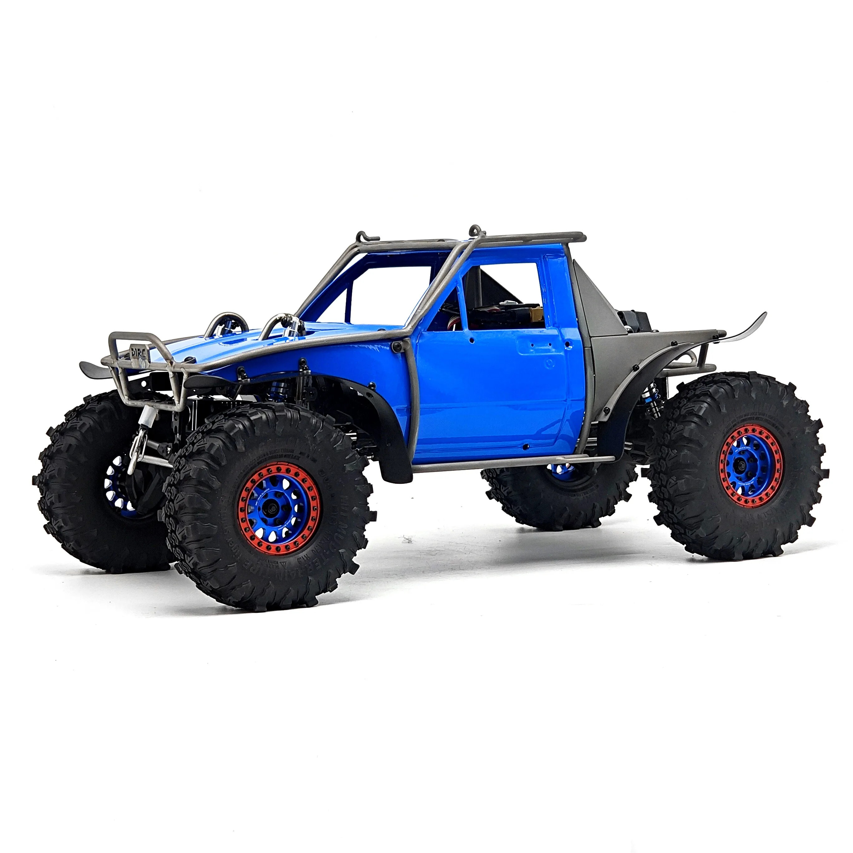D1RC Blue&Gray TRT Rainforest Chassis Titanium Tube Frame RC Rock Crawler Competition-Spec Off-Road Remote Control Truck