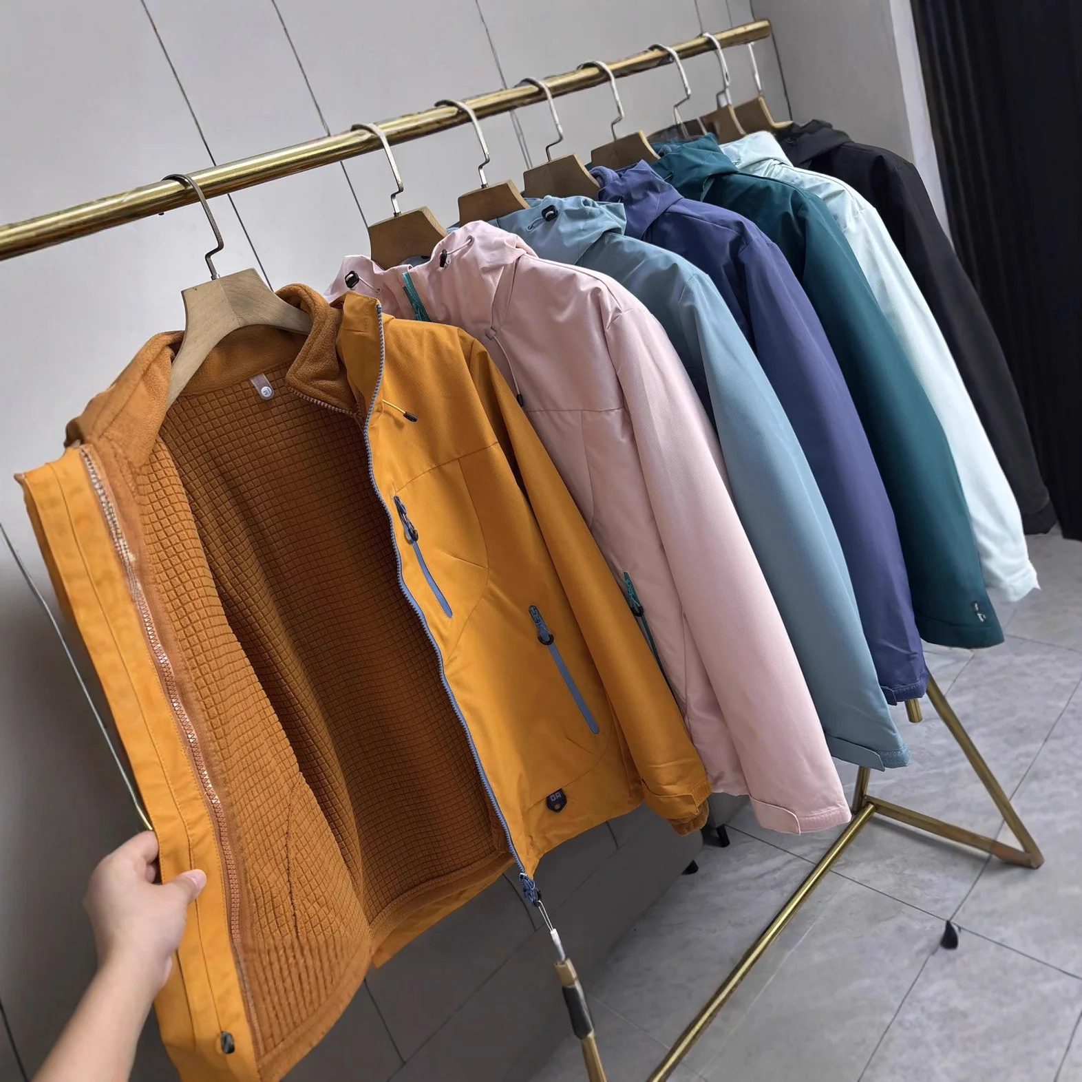Outdoors Men and Women, Fishing, Fashion, Trend, Cycling, Versatile, Sports, Travel, Leisure, Three-in-one Functional Down Parka