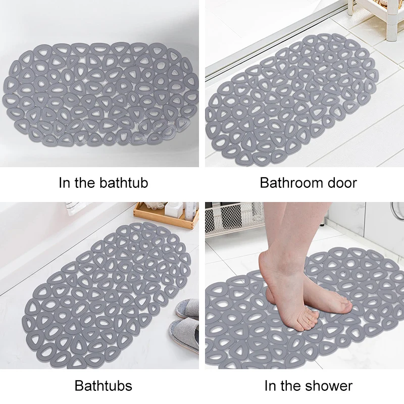 PVC floor empty oval water drop bathroom anti-slip mat shower room bathtub bath anti-slip mat