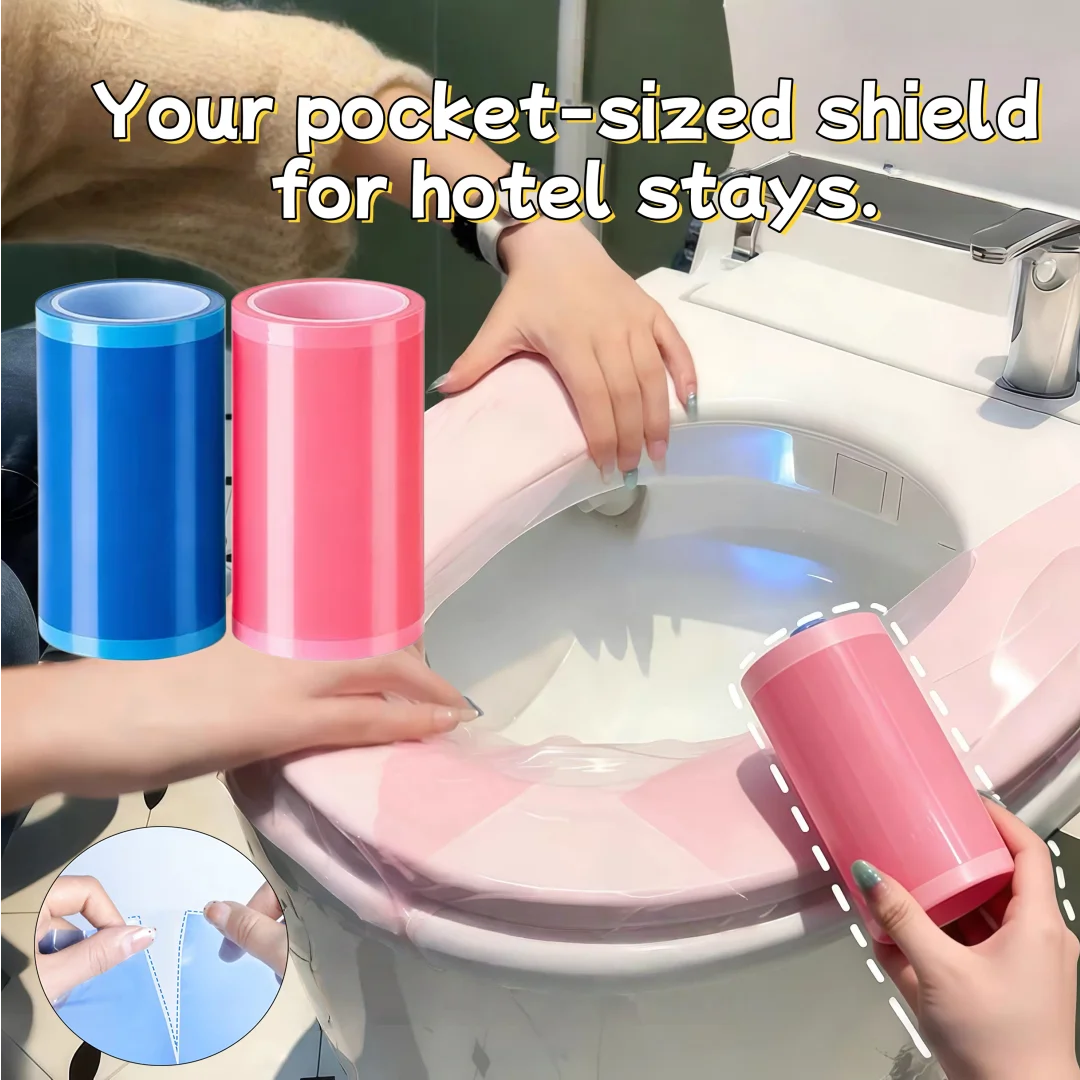 Disposable Hygiene Film Dental Blue Film Toilet Seat Bathtub Barrier Sheet for Travel Hotel Hygiene-Conscious Users