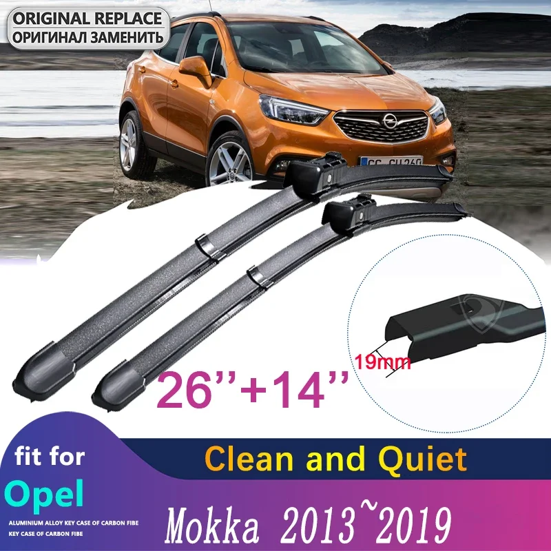

Car Wiper Blades Windshield for Opel Mokka 2013~2019 Front Windscreen Wipers Vauxhall Mokka X 2014 2015 2016 2017 2018 Car Goods