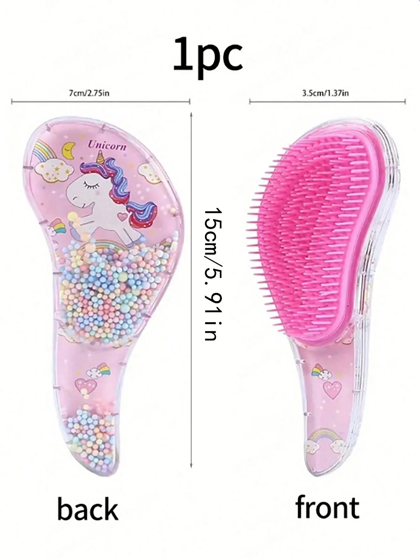 1PC Cute Hairdressing Comb Cartoon Children\'s Massage Comb Smooth Hair Comb Parts Color Random