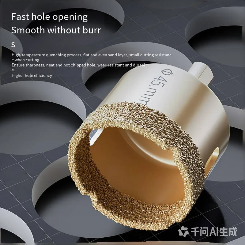 Ceramic tile drilling bit, rock plate, glass, Dali stone and special ceramic tile dry-hitting connecting rod.