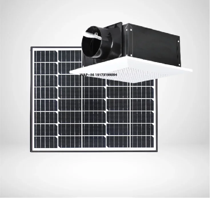 Green Energy Saving 40W DC Solar Powered Ceiling Exhaust Fan Air Vent Centrifugal Exhaust Bathroom Ventilation