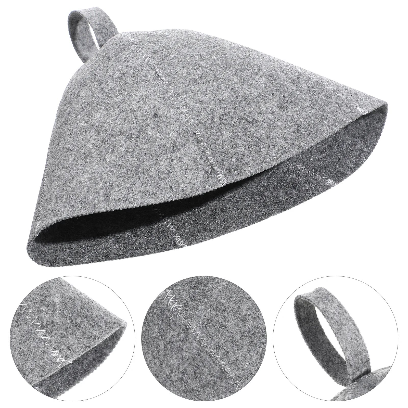 

Thickened Felt Sauna Hat 2Pcs Lightweight Bath Cap for Women Comfortable Shower Bonnet Steam Room Hat Sauna Room Accessory