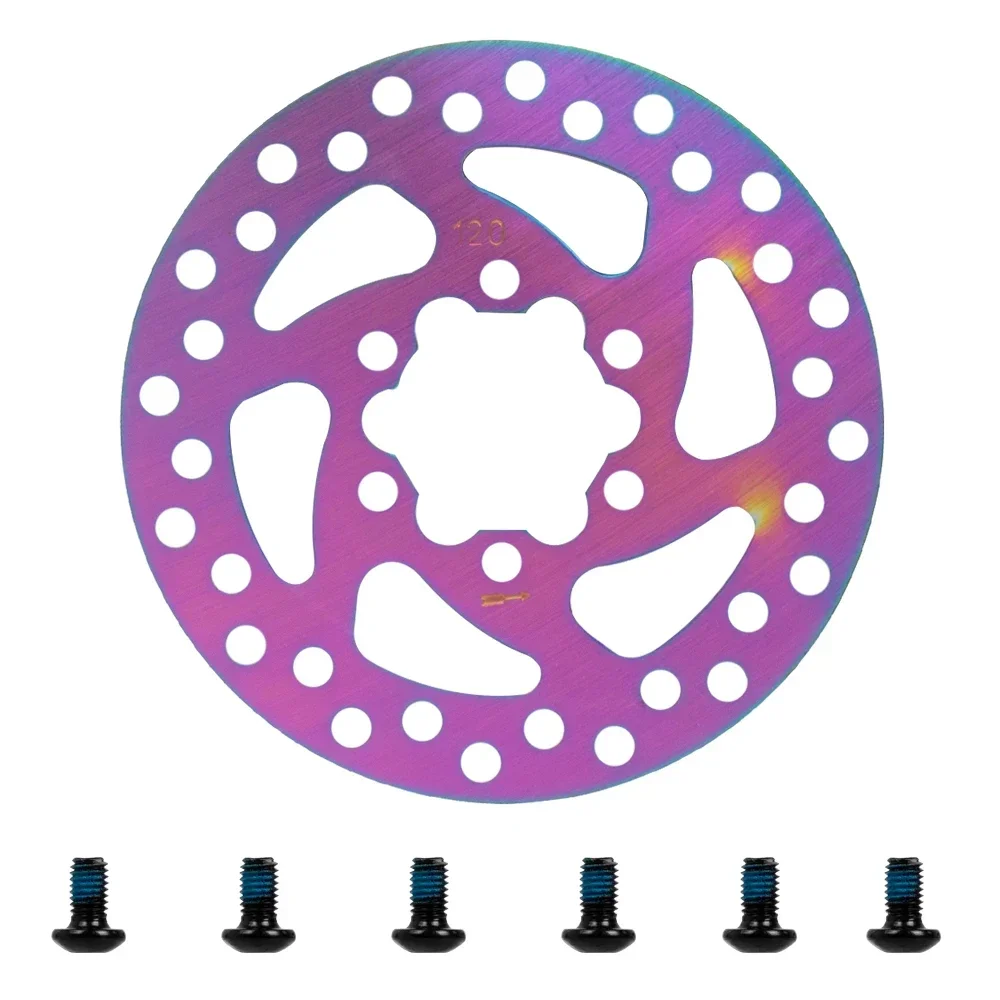 120 mm Bremsscheibe für Ninebot MAX G3/ZT3/ZT3 Pro Elektroroller, verschleißfest, 6 Löcher, Bremsscheibe, Edelstahlteil