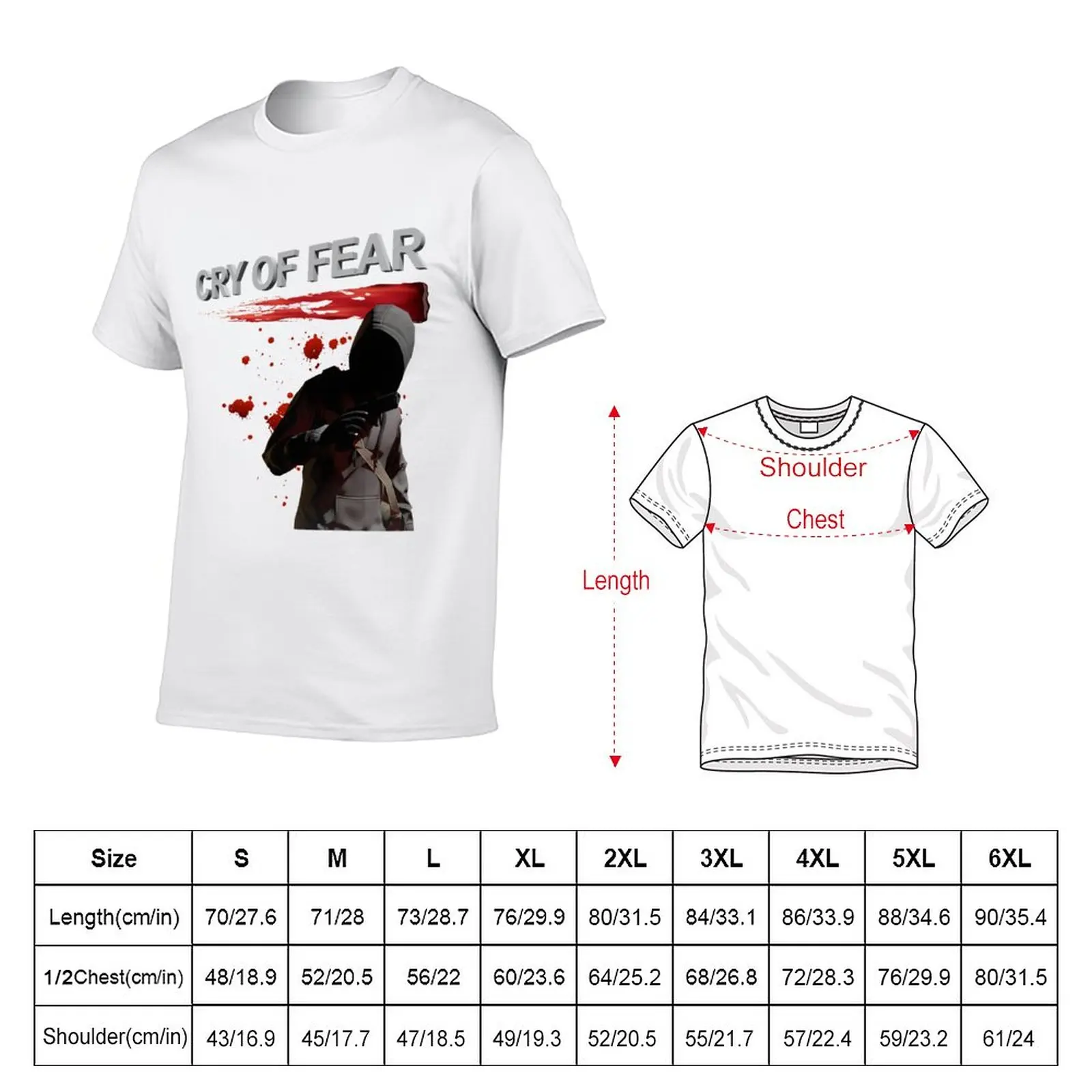 New Cry Of Fear Cry Of Fear T-Shirt sports fan t-shirts summer clothes Oversized t-shirt t shirts for men graphic