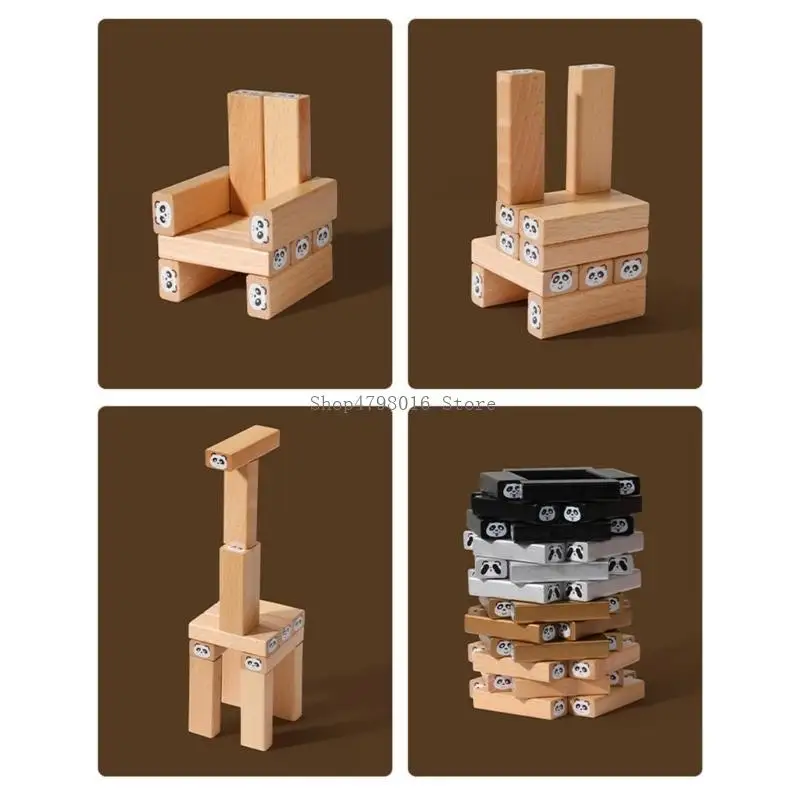 

Developmental Stacking Tower Toy Balance Block Kids Hand Eye Coordination Toy