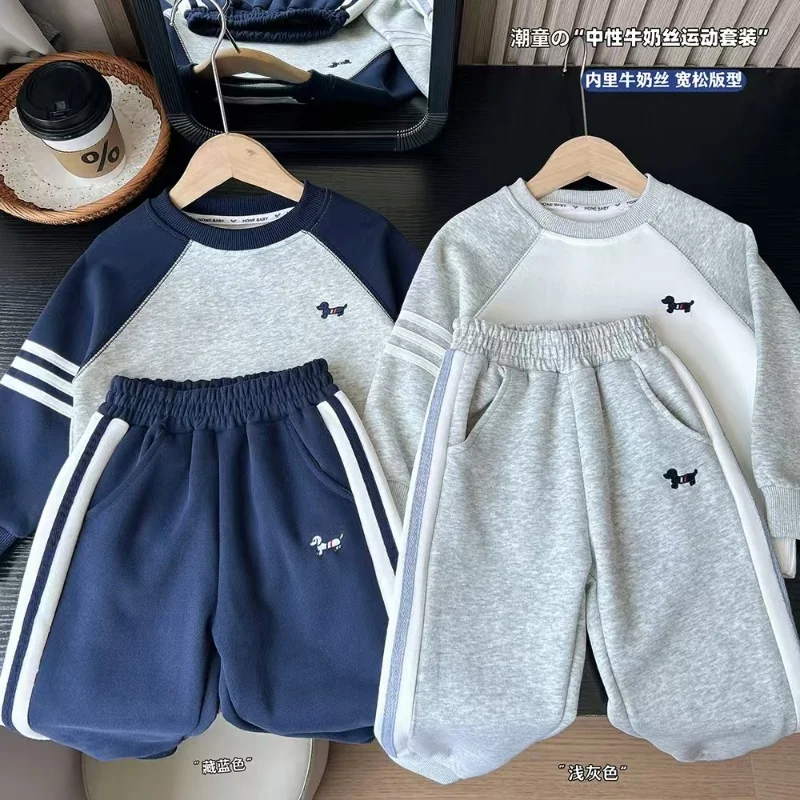 

Children's Clothing Set Spring and Autumn Season New Boys and Babies Casual Jackets and Pants 2-piece Set Korean Sportswear