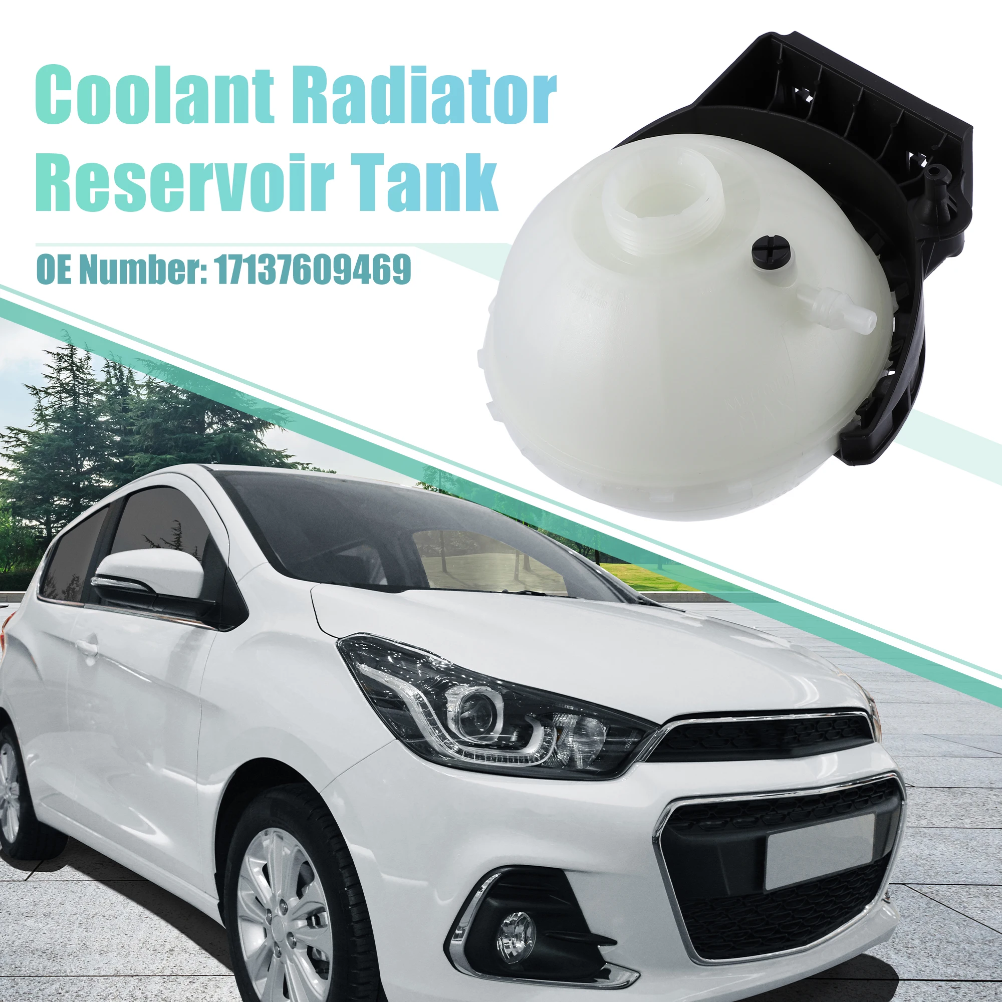 

UXCELL Резервуар расширения радиатора охлаждающей жидкости 17137609469 для BMW 228i