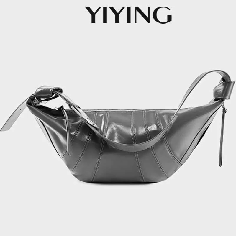 

Leather Zipper 2025 High-quality Shoulder Bag Solid Color Simple Fashion Messenger Bag Soft Western-stye Purses and Handbags