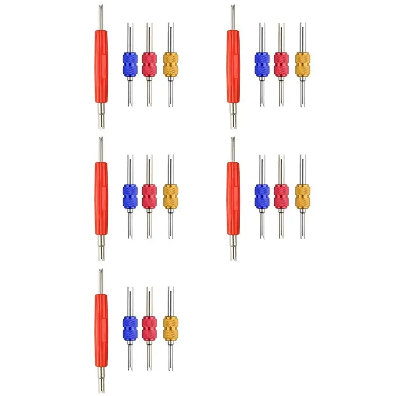 20Pcs R134 R12 A/C HVAC Air Conditioner Schrader Valve Stem Core Remover Tool (Remover Tool)