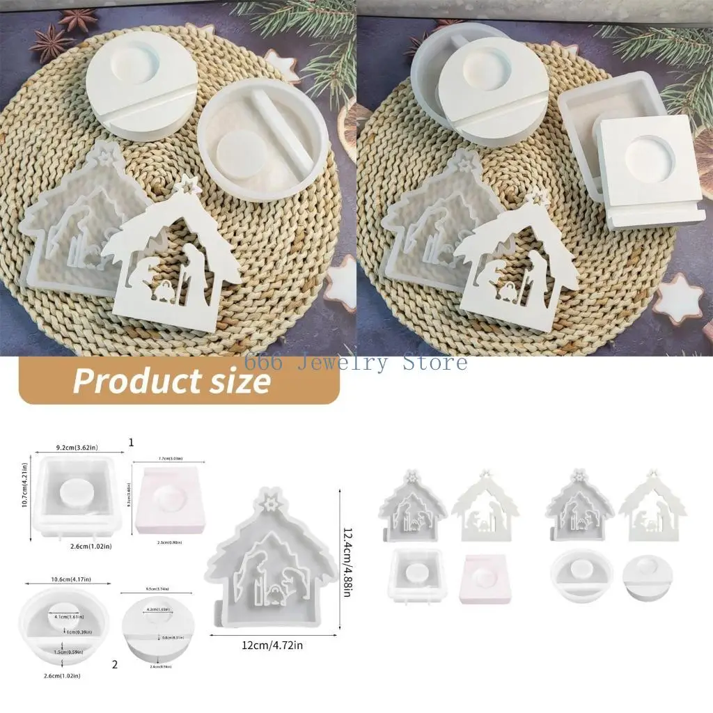 

F2TD Многоцелевая силиконовая плесень для молитвенного подсвечника и шоколада