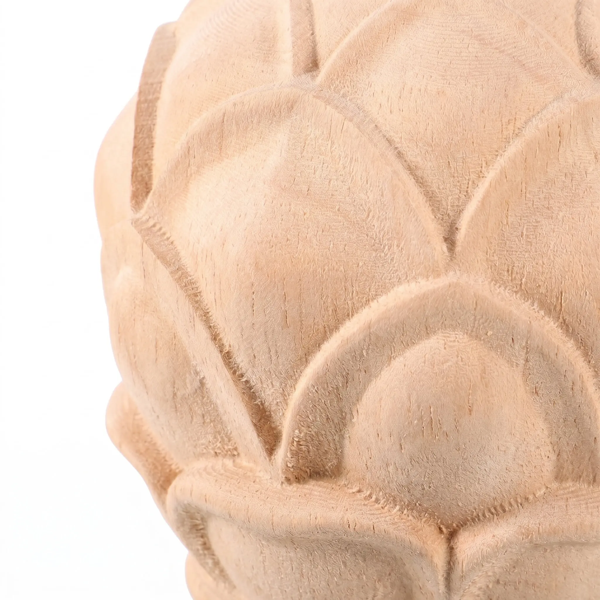 Solid Wood European Style Stair Post Finial Elegant Carved Decorative Baluster Topper for Home Interior Staircase