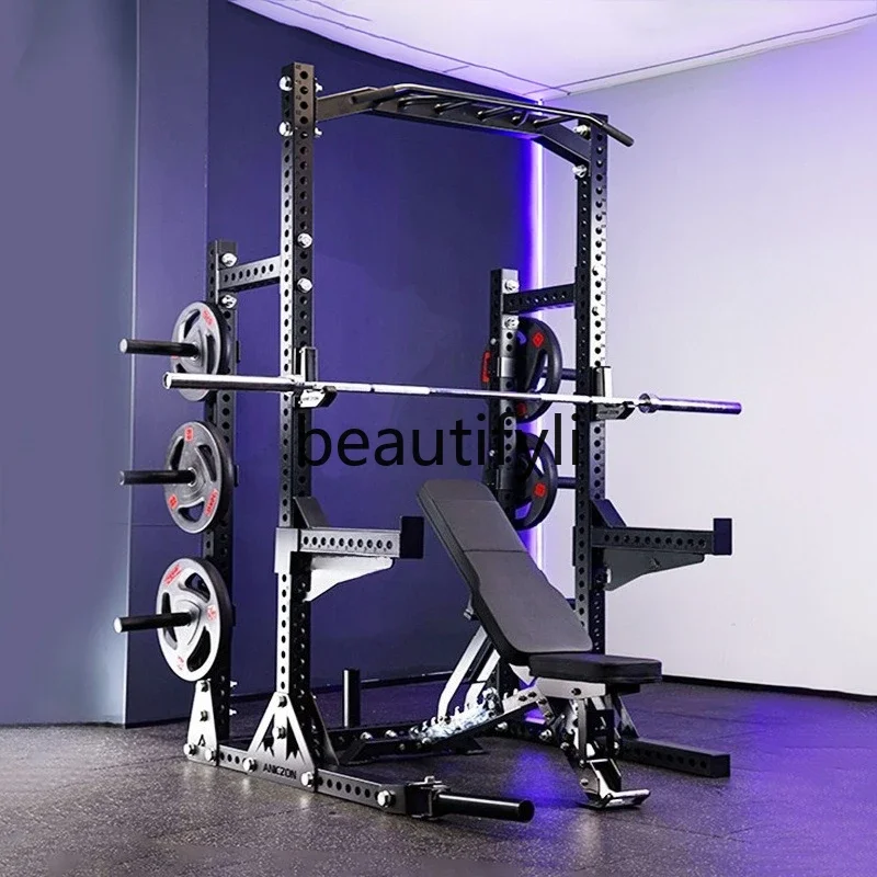 

Frame training squat gantry bench push frame multi-functional comprehensive exercise equipment barbell rack simple