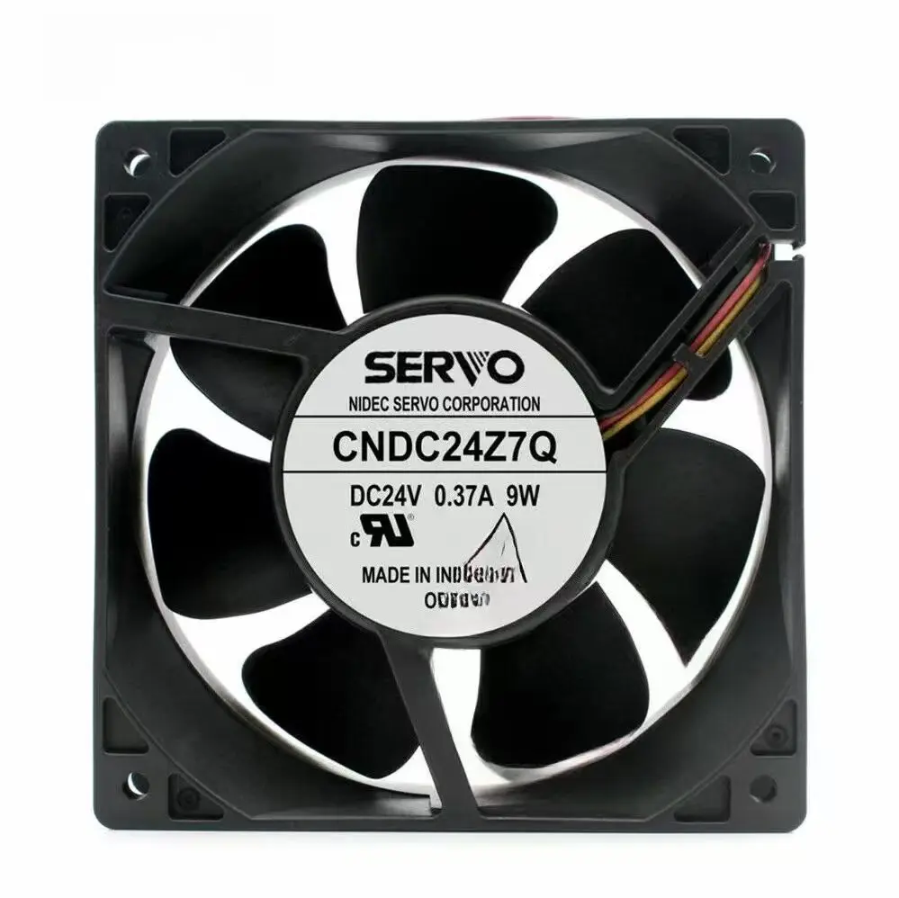 For SERVO CNDC24Z7Q DC 24V 0.37A 120x120x38mm 3-Wire Server Cooling Fan