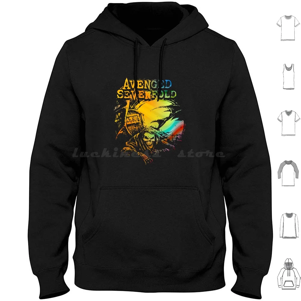 Buried Alive Sevenfold Rock Heavy Metal Gift Fan Hoodie cotton Long Sleeve Buried Alive Sevenfold Heavy Metal Fan Avenged