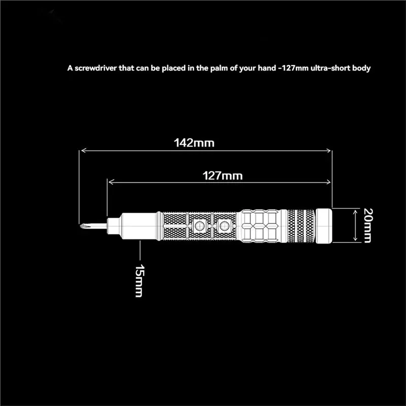 ABLJ Mini Electric Screwdriver Set 3 Adjustable Torque Gears Portable Repair Tool Kit For Electronics Home DIY Projects