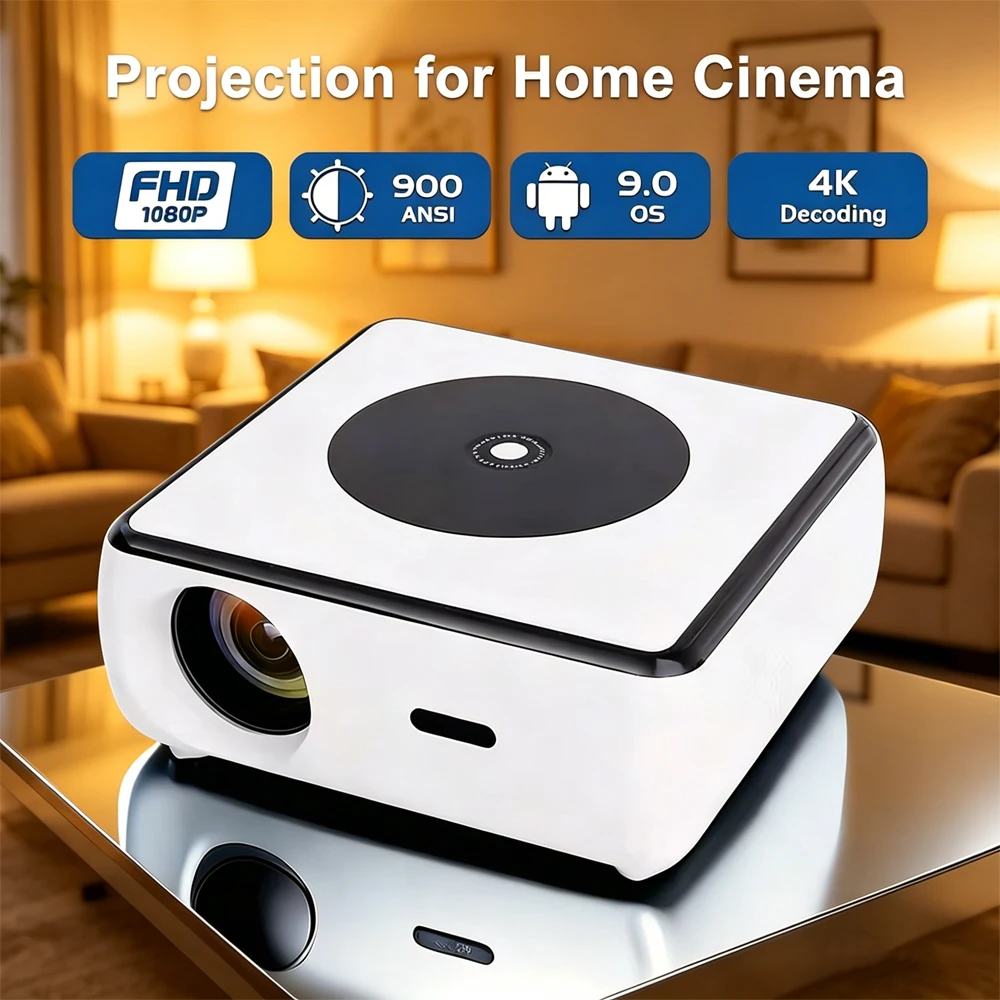 

Everycom X3 Android Projector 900 ANSI Full HD 1080P Support 4K Decoding Media Video Home Theater Cinema Smart LED Beamer
