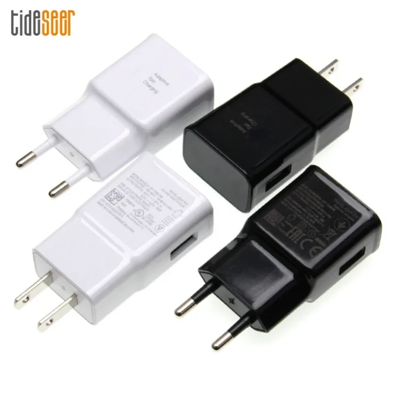 100pcs Wall USB Charger EU US Plug 9V 1.67A 5V 2A For iPad iPhone Samsung Mobile Phone Adaptive Fast Charging Power Adapter