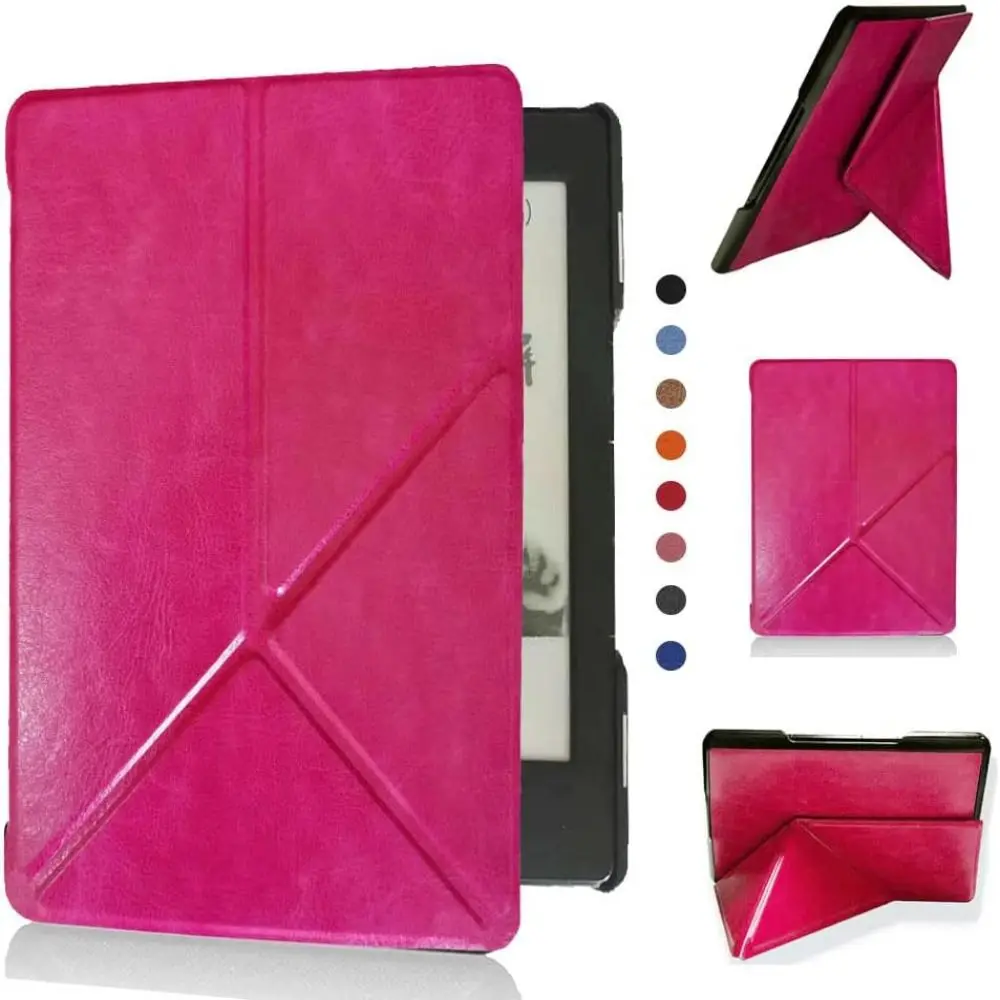Multi Angle Folding Stand Protective Case PU Leather Anti Scratch Flip Shell Ultra Slim for Kindle 5/4th Gen (Model:D01100) 2011