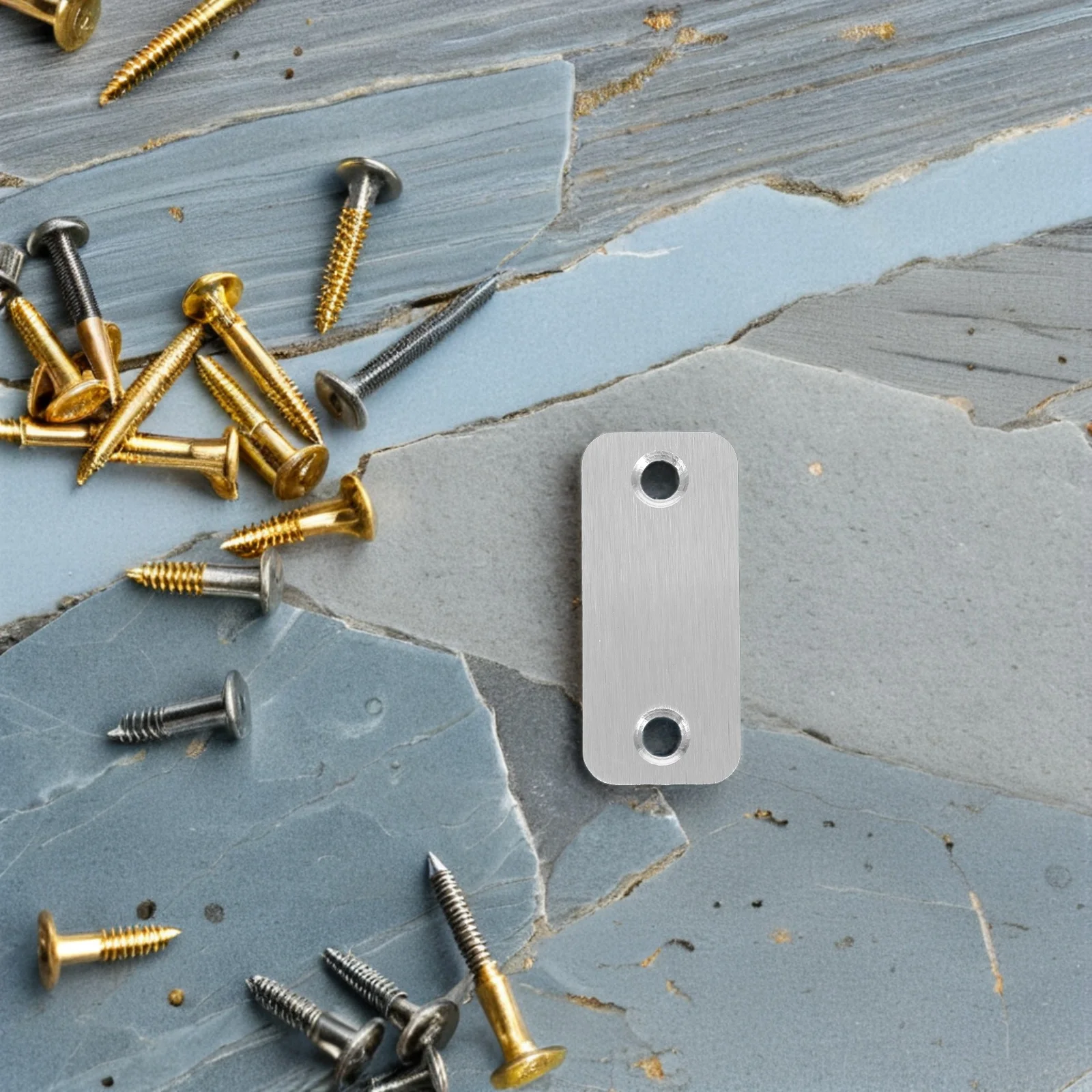 

1 set 1 Set Stainless Steel Door Hole Cover Plate Repair Kit Durable Locks Security Filler For Home Latch Deadbolt