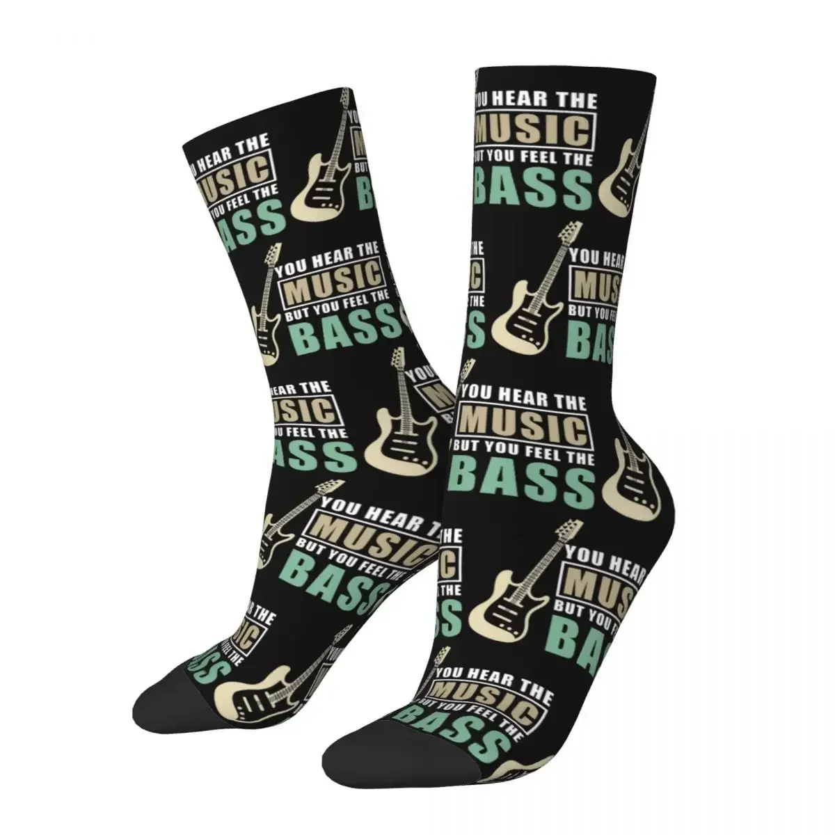 But You Feel The Bass Socks Harajuku Super Soft Stockings All Season Long Socks Accessories for Man's Woman's Gifts