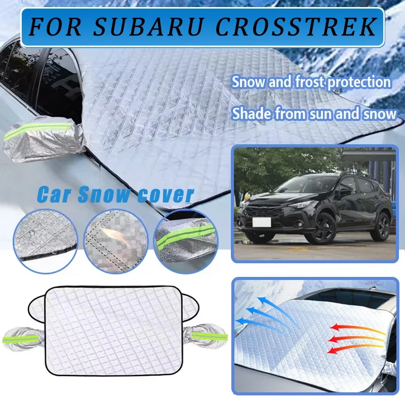 غطاء زجاج أمامي سميك للسيارة الآن مع 5/9 مغناطيس للحماية من الأشعة فوق البنفسجية ومضاد لأشعة الشمس على الجليد لسوبارو كروسريك #1