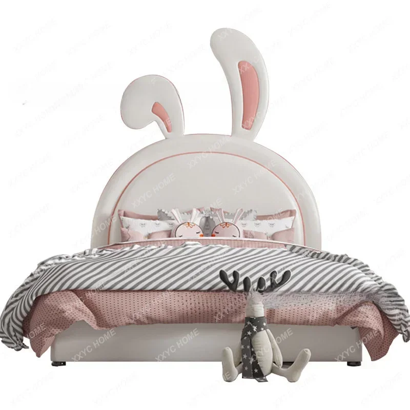 Solid Wood Bed Modern Minimalist Single Bed Single Bed 1.2 M 1.5 M 1.8 M camas para niñas kids furniture