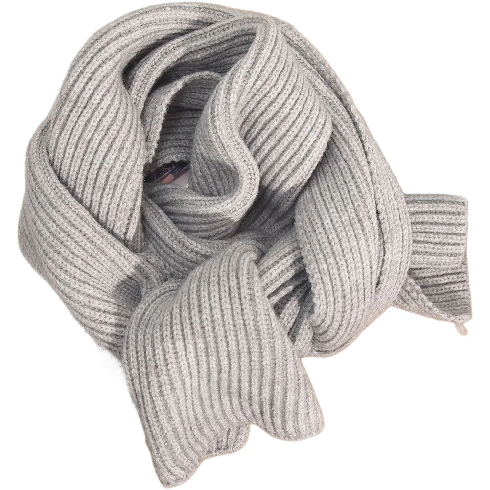 Neutral Knit Scarf Designed for Year Round Cold Conditions Using Blended Synthetic Fibers for Balanced Insulation