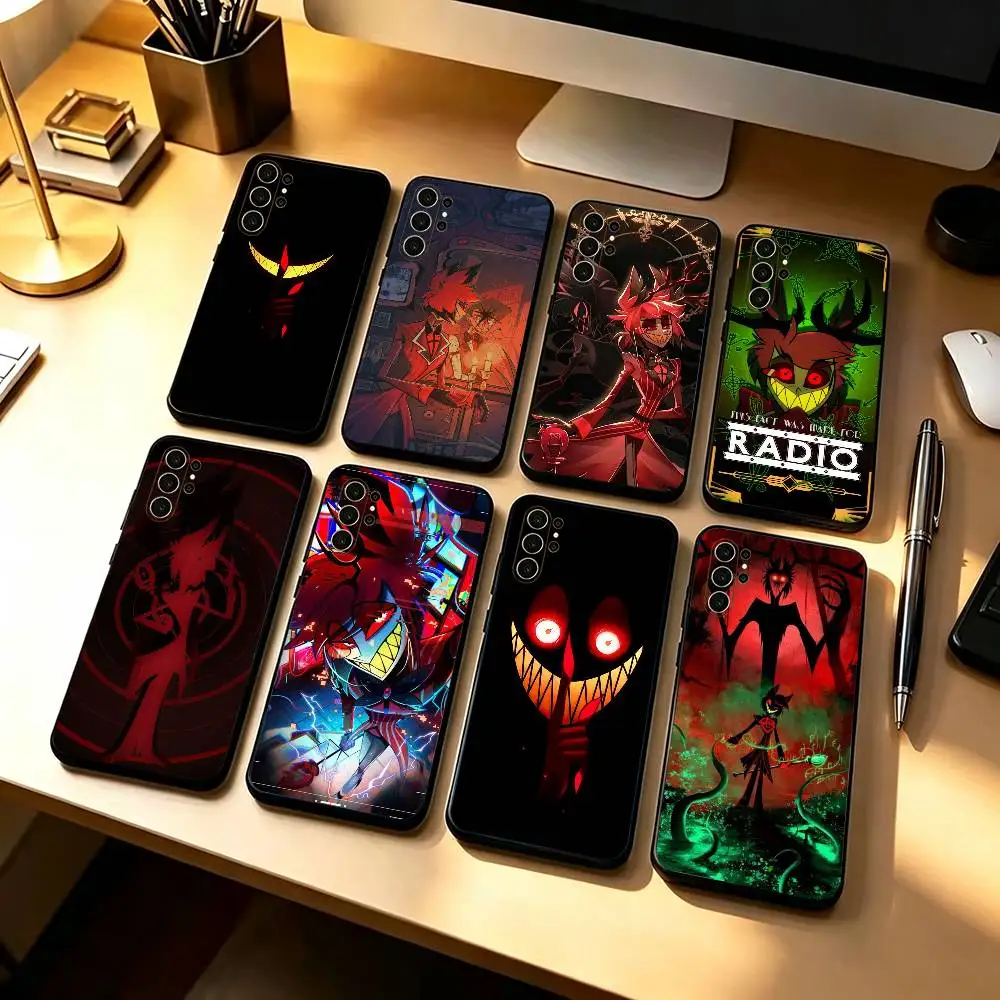 Radio Demon A-AlastorS HH  Stand Silicone Phone Case For Samsung S26,25,24,21,22,21,20,Ultra,Plus,Fe, Lite