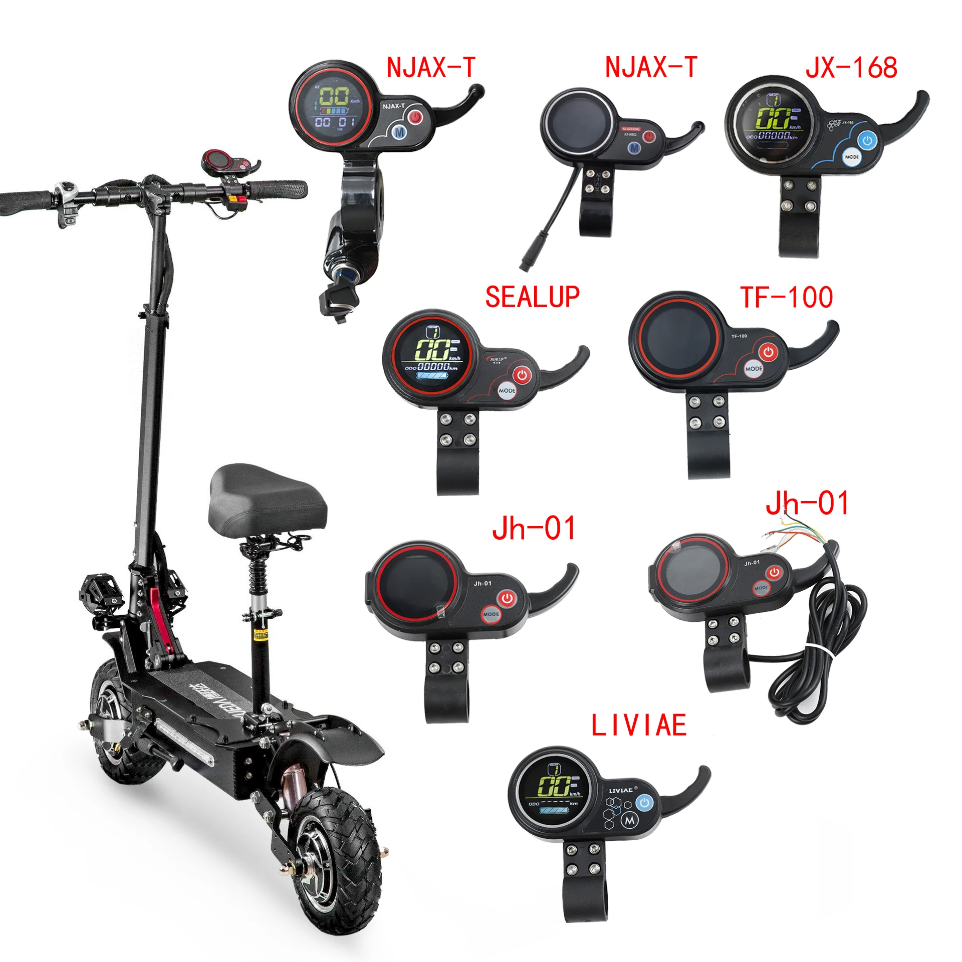 Electric Scooter Controller + Instrument Display TF-100 NJAX-T JX-168 LIVIAE JH01 Various Types Of Supporting Parts