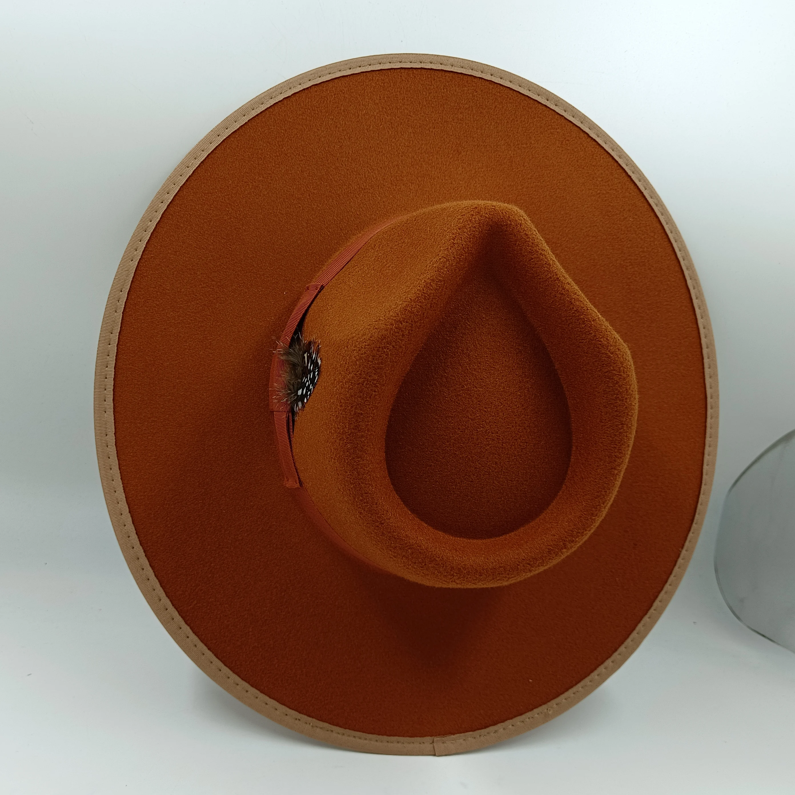 wide brim fedora diamond hat large brim women hat men unisex bowknot jazz hat for men and women wholesale price cowboy hat