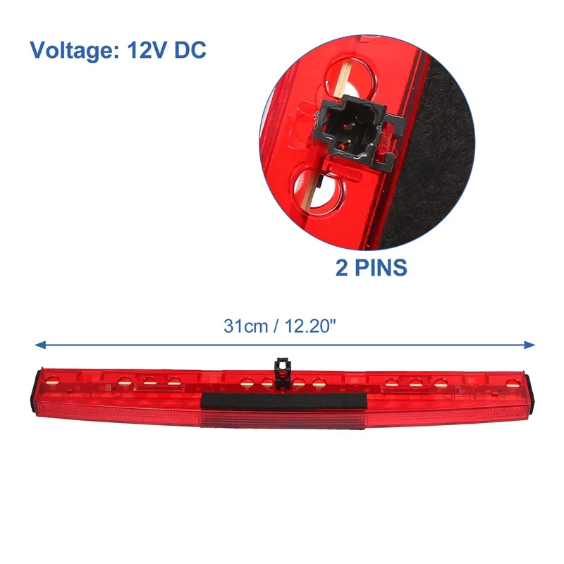 

1Pcs Third 3rd High Brake Light Car LED Rear High Brake Stop Lamp Fit For A4 RS4 S4 B6 B7 2001 2002 2003 2008 For Car 8E5945097C