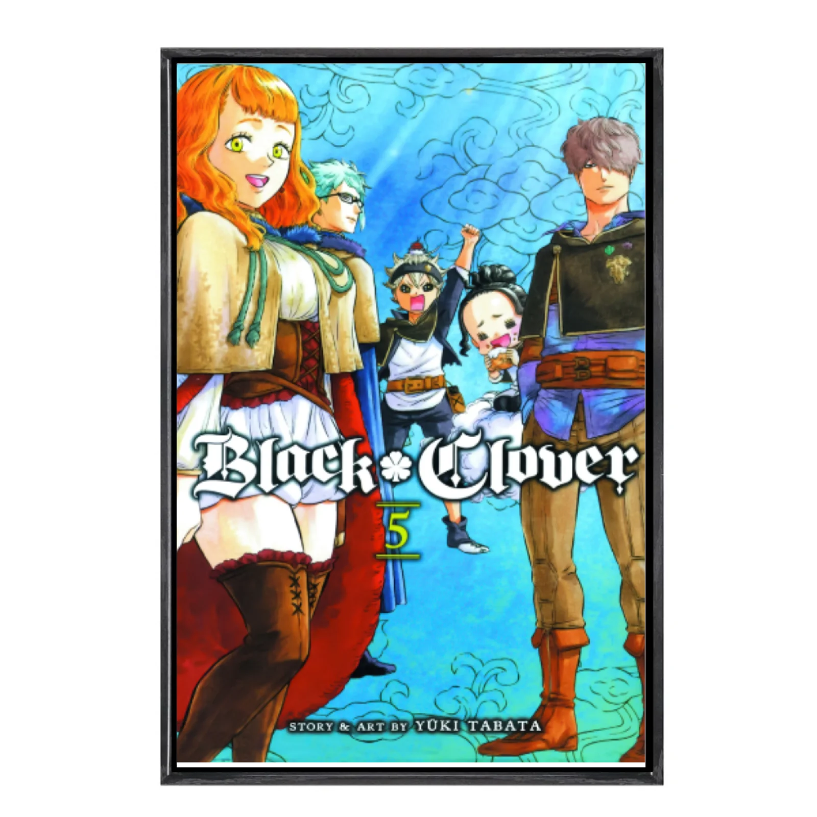 

Japanese Manga Multi-Size Canvas Poster Double Framed Wall Art,Black Clover Home Decor for Living Room Bedroom