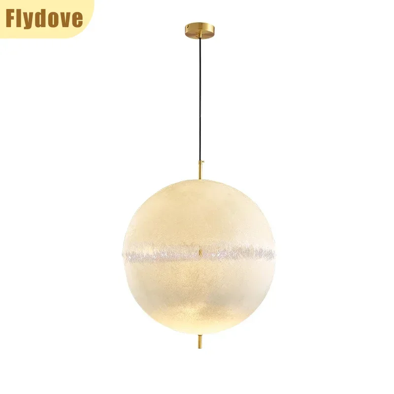Italian Designer Moon LED Pendant Light Creative Living Room Bedroom Exhibition Hall Atmosphere Decoration Lighting Fixtures