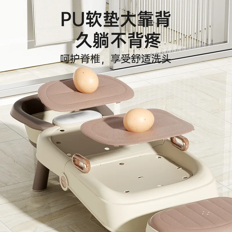 Foldable Hair Washing Chair for Pregnant Women Portable Shampoo Stool with Drainage for Home