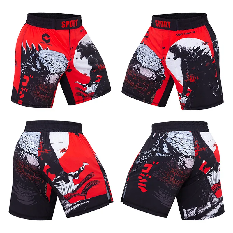 New Boxing MMA Shortss Bjj Rashguard per uomo Muay Thai Mma Shorts Sport Kickboxing abbigliamento maglie a compressione pantalone corto a buon