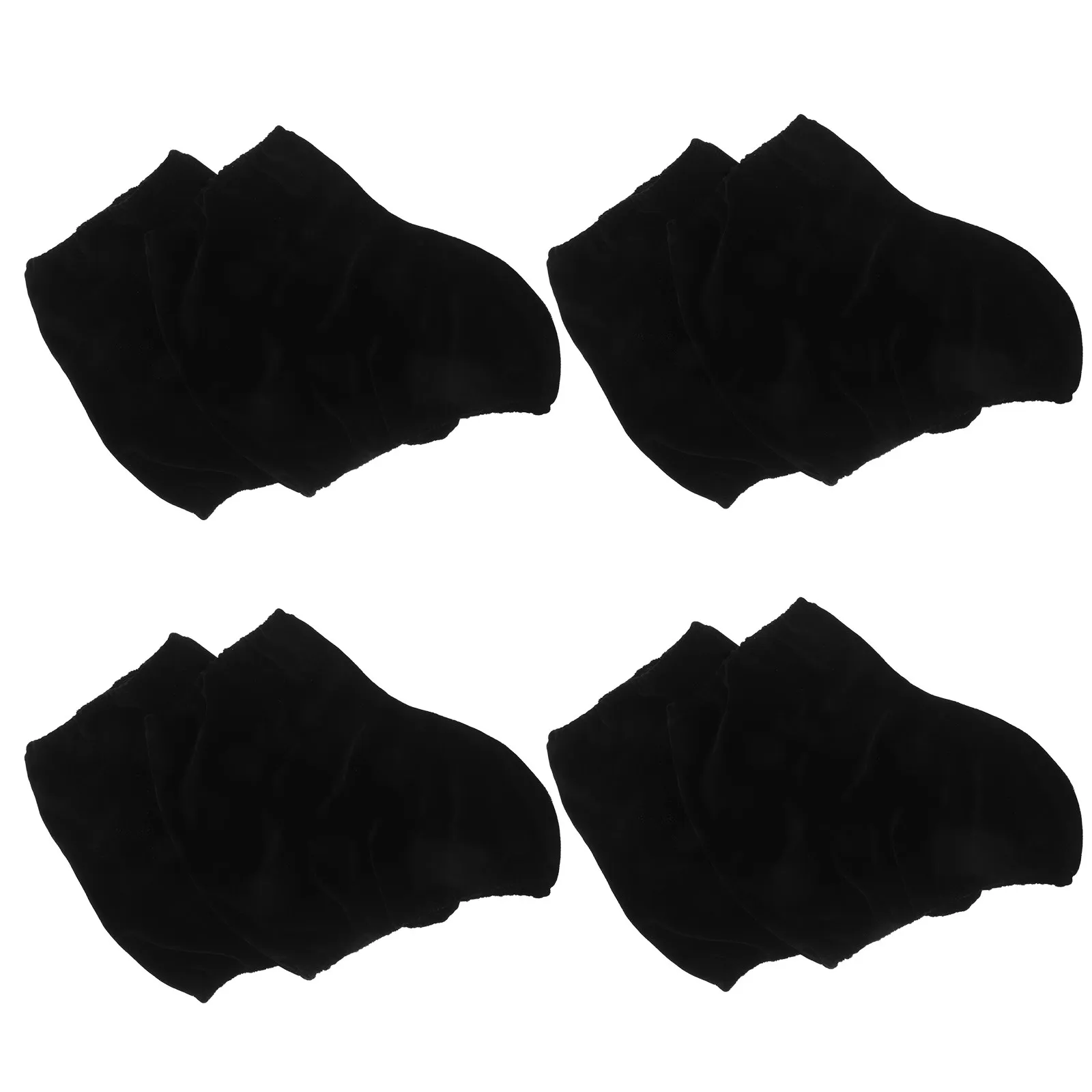4Pairs Ice Skate Guards Figure Skating Boot Covers Black Protective Covers for Skates Universal Fit Lightweight Easy Carry