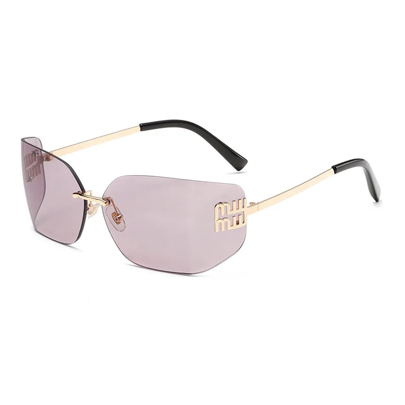 

Women's rimless sunglasses Y2K premium versatile sunglasses outdoor sunscreen glasses