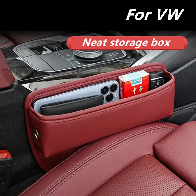 

For Volkswagen Passat B5 B5.5 B6 B7 Phaeton Touareg GOLF 5 6 7 Car Seat Crevice Slot Storage Box Bag Cover Case Car Accessories