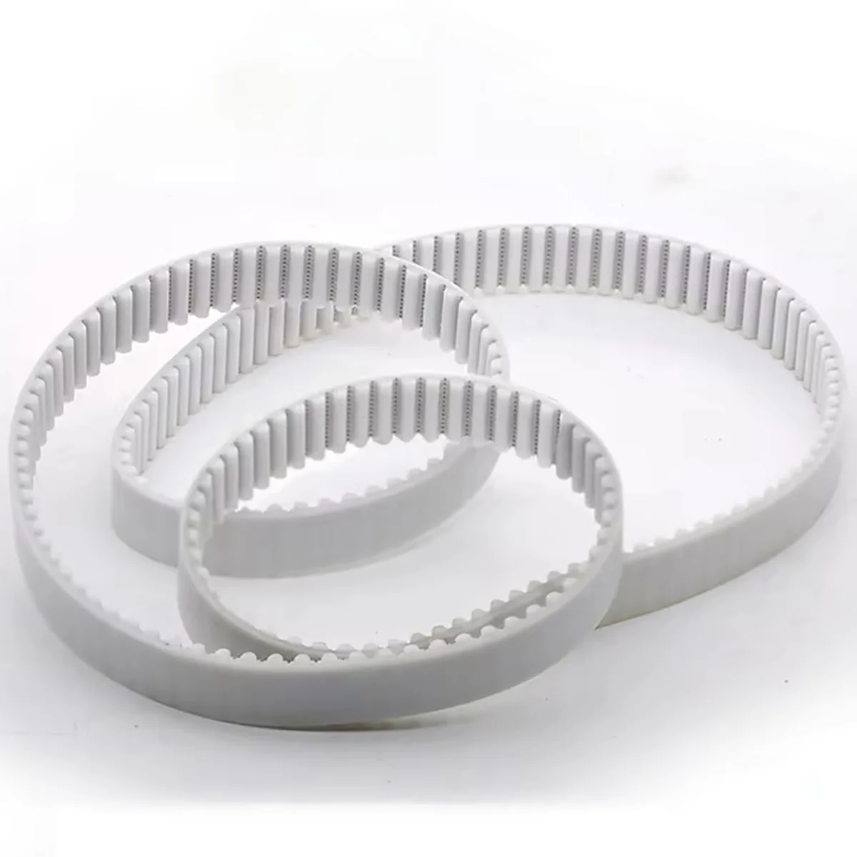 HTD3M White Synchronous Belt Polyurethane PU Steel Core Belts Timing Belt Width 10mm