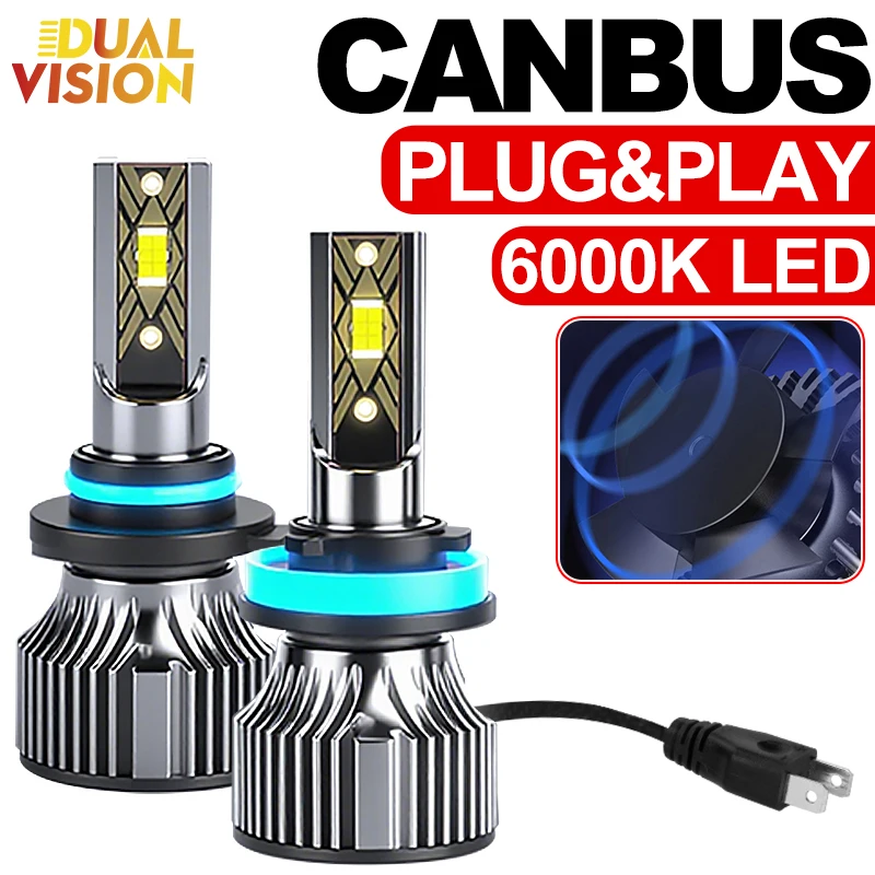 

H4 H7 LED Car Headlights Bulbs Canbus H1 H3 H11 H8 H9 9005 9006 HB3 HB4 880 881 Fog Lights 6000K Super White Led Auto Lamps 12V